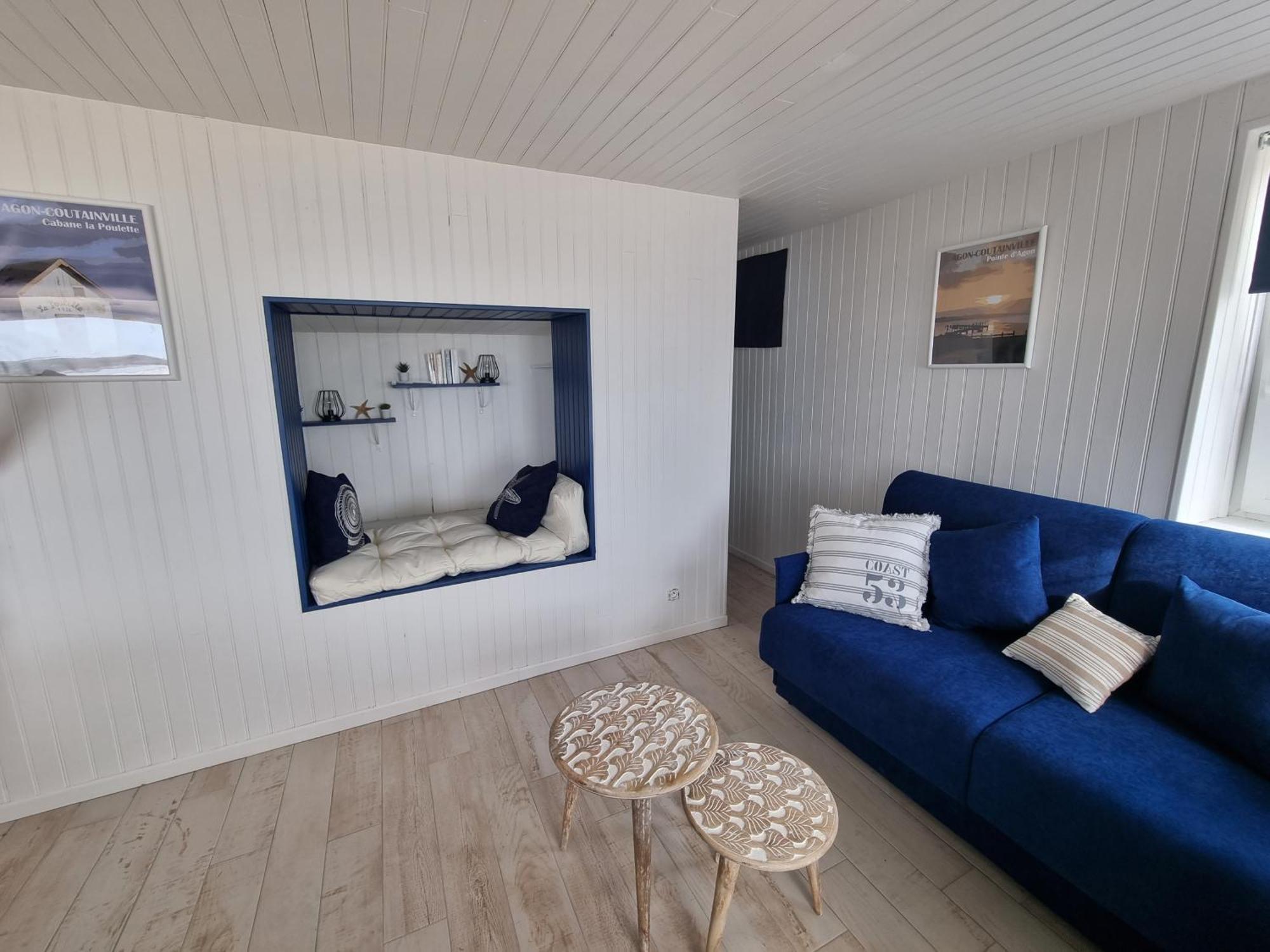 Petite Maison Avec Jardin Face Mer 阿贡科塔因维尔 外观 照片